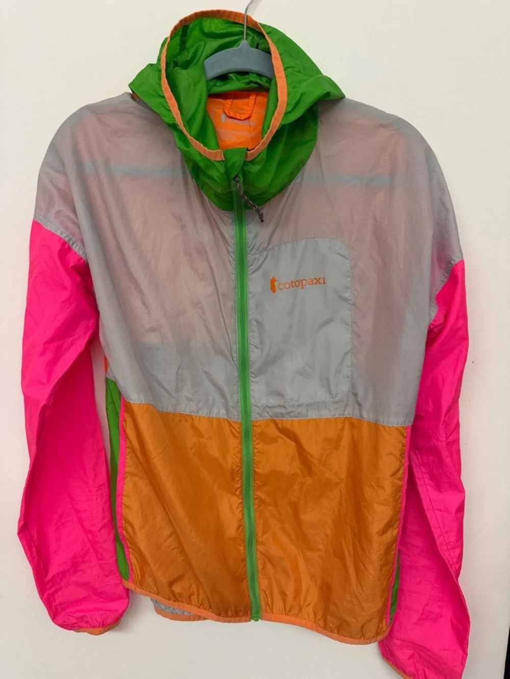 Women’s Cotopaxi Teca Technical Windbreaker Jacket Colorblock Neon Size Small - Picture 1 of 4